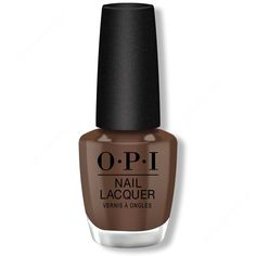 OPI Nail Lacquer - Cliffside Karaoke 0.5 oz - #NLN80 - Nail Lacquer at Beyond Polish Cliff Side Karaoke Opi, Best Brown Nail Polish Shades, Opi Brown Nail Polish, Opi Brown, Opi Chrome, Opi Top Coat, Nail Laquer, Nail Base, Nail Base Coat