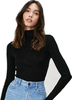 Winter Long Sleeve Ribbed Turtleneck, Winter Long Sleeve Turtleneck With Ribbed Neckline, Long Sleeve Ribbed Knit Turtleneck, Black Ribbed Turtleneck For Winter, Black Ribbed Turtleneck For Fall, Black Ribbed Long Sleeve Turtleneck, Ribbed Knit Long Sleeve Turtleneck, Fall Black Turtleneck With Ribbed Neckline, Ribbed Knit Turtleneck With Long Sleeves