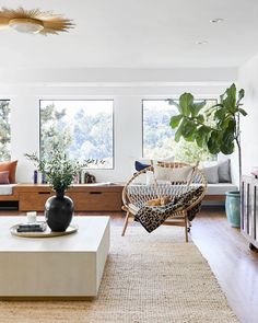 the living room is clean and ready to be used as a place for people to relax