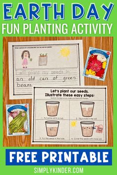 earth day fun plant activities for kids to learn about the environment and how they use them