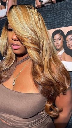 Wigs for black women, wig hairstyles for black women, wig install black girl, wig hairstyles, frontal hairstyles, frontal wig hairstyles, frontal hairstyles idea, frontal sew in, frontal wig hairstyles black girl, frontal updo hairstyles, closure sew in, closure wig, closure wig hairstyles, closure, frontal, closure wig install, bundles, bundles hairstyles black women, bundles with closure.   Followers, follow for follow, creator hub, creator rewards, creator fund, viral, viral trend. Blonde Highlights Sew In Weave Black Women, Yellow Blonde Highlights On Brown Hair, Blonde Highlight Wig Black Women, Frontal Wig Blonde Highlights, Blonde Sewin, Blonde And Brown Hair Color Black Women Wig, Fall Wig Colors Black Women, Black Wig With Highlights, Fall Hair Black Women