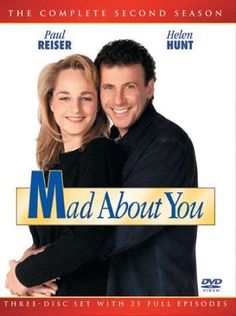 the movie poster for mad about you with two people hugging each other and looking at the camera