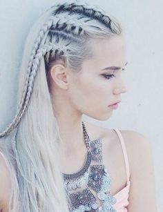 braids-braided hairstyles-braided updo-plaits-plaits hairstyles- braided ponytails Tight Braided Hairstyles, French Plaits, Hairstyle French, Braided Ponytails, Long Braided Hairstyles, Tight Braids, Luxy Hair, Viking Hair, Plaits Hairstyles