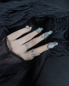 Nail Armor, Armor Ring, Nail Ring, Nail Accessories, Moon Stone, Pink Wallpaper, Fake Nails, Cute Jewelry