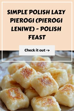 simple polish lazy pierogi with lemon zest