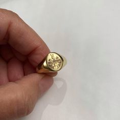 "Coat of Arms Family Crest Ring, Crest engrave ring, Personalized Ring, Signet Ring, special Gift for women / men, Pinky ring, gold ring-Best quality 18k Gold Plate . Special engraving technique using which create the appearance of crest or other images of your choice. Please note in the \"notes to seller\" at checkout. : * your ring size * letter / picture / name/s / Sentence / Inspiration / Drawing / crest - you want me to engrave - send me in \"convo box\" If you have any questions please fee Symbolic Engraved Open Ring, Tarnish Resistant, Symbolic Engraved Open Ring Tarnish Resistant, Tarnish Resistant Engraved Promise Ring, Symbolic Gold Diamond Ring Gift, Symbolic Gold Diamond Ring As Gift, Gold Diamond Ring Gift, Gold Engraved Flower Ring Gift, Gold Engraved Promise Ring, Gold Engraved Diamond Ring Gift