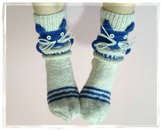 CAT SLIPPERS, Cat SOCKS, Women Leg Warmers, Cozy Socks A cozy pair of knit socks with cat face, tail decorations! Hand knitted socks is made from high quality homemade natural sheep wool yarn. Very warm, making healthy massage effect. Socks are the perfect home accessory for chilly evenings or you can wear it with lovely boots. Socks are very comfortable, stretchable so you can forget about your slippers and just wear these! Fantastic cozy, warm, cute and lovely gift for someone special in your Cute Winter Socks With Cat Design, Cute Cat Design Socks For Winter, Cute Cat Design Winter Socks, Cat Slippers, Woolen Socks, Cat Christmas Gift, Animal Slippers, Unique Socks, Socks Christmas