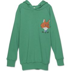 This foxy hoodie is more than just warm and fuzzy! Crafted from 100% organic cotton and made with love in Portugal, it's the perfect way to keep style and comfort in tow. Plus, the bold fox embroidery will send your look soaring into the stratosphere of chic-and-cozy fashion! Show off your wild side in this hoodie! | Wander & Wonder | Kelly Fox Embroidered Ribbed Cuff Hem Hoodie, | Organic Cotton (Green, Size 9-10Y) | Maisonette collects the best children’s products from around the world (unlike Playful Cotton Sweater With Ribbed Cuffs, Organic Cotton Winter Hoodie Sweatshirt, Winter Organic Cotton Hoodie Sweatshirt, Winter Hoodie Sweatshirt, Organic Cotton Winter Sweatshirt With Long Sleeves, Winter Organic Cotton Long Sleeve Sweater, Organic Cotton Long Sleeve Winter Sweater, Winter Long Sleeve Organic Cotton Sweatshirt, Playful Crew Neck Hoodie For Winter