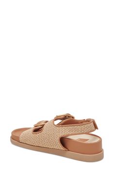 Woven buckle straps amplify the casual sophistication of a go-to sandal set on a just-right platform. 1 1/2" heel; 3/4" platform (size 8.5) Adjustable slingback strap with hook-and-loop closure Textile upper/synthetic lining and sole Imported Sandal Women, Platform Sandals, Nordstrom Rack, Womens Sandals, Nordstrom, Buckle, Size 6, Sandals, Heels