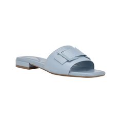 in stock Elegant Calvin Klein Leather Sandals, Calvin Klein Leather Open Toe Sandals, Black Leather Calvin Klein Sandals, Calvin Klein Spring Slip-on Sandals, Dress Sandals Flat, Calvin Klein Synthetic Slip-on Sandals, Dress Flats, Calvin Klein Woman, Light Blue Color