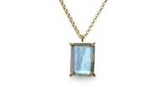 Express elegant style with this Labradorite pendant necklace. Fashioned in 14k gold filled finish, this pendant necklace will last a test of time. Less is more with this custom jewelry necklace, perfectly showcasing the charismatic and remarkable beauty of the Labradorite gemstone. Vivid and richly-colored gemstone pendant Finish is customizable, available in 14k yellow, rose and white gold With different necklace length choices Can be purchased with engraving Nickel Free and Tarnish Resistant T Custom Jewelry Necklaces, Rose Gold Square, Peridot Necklace, Labradorite Necklace, Labradorite Necklaces, Square Pendant, Labradorite Pendant