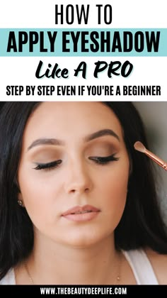 Cute Eyeshadow Ideas, Everyday Eye Makeup, Cute Eyeshadow, Apply Eyeshadow, Makeup Tips For Older Women, Cute Eyeshadow Looks, Makeup Steps