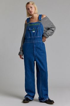 Original vintage overalls sourced by Urban Renewal. Classic relaxed fit denim overalls in their original vintage form. Each pair will vary in brand. Features Urban Renewal Vintage overall Original vintage denim overall Relaxed fit Full length Each will vary from what is pictured Content + Care Cotton Machine wash Size + Fit Model in Blue is 5’9" and wearing size S/M Measurements taken from size S/M Chest: 36" Length: 33" | Urban Renewal Vintage Overall in Blue, Women's at Urban Outfitters Jean Styles, Overalls Vintage, Vintage Overalls, Clothing Reference, Thrift Inspo, Jean Overalls, Shop Jeans, Urban Renewal, Mom Jean