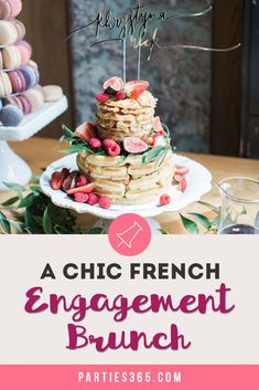 Need ideas for throwing a gorgeous Engagement Brunch? This darling French bistro inspired pre-wedding party has fabulous ideas for decorations, the food, your menu, table decor, favors and more! Bbq Party Appetizers, Engagement Party Appetizers, Christmas Cocktail Party Appetizers, Brunch Engagement Party, Graduation Party Appetizers, Quick Party Appetizers, Engagement Party Brunch, Superbowl Party Appetizers, Decorations Diy Party