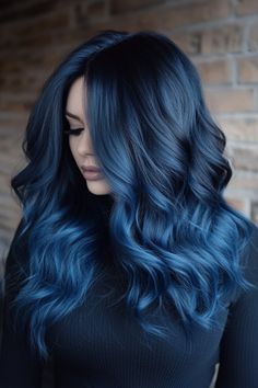 Add a splash of winter magic with Ombre blue curly hairstyles! #OmbreBlueHair #WinterHairstyles #CurlyGoals #FrostyGlow #BoldAndBeautiful #CurlyHairstyles Blue Curls, Soft Balayage, Highlights Ideas, Rainbow Hair Color, Brunette Hair With Highlights, Beautiful Hair Color, Colorful Hair, Winter Magic