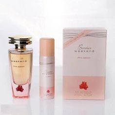 Berries Weekend Pink Edition EDP Perfume 100ml + Free Deo By Fragrance World Description Berries Weekend Violet is a rich fruity sweet fragrance for women. This fragrance is for ladies of class and elegant. Berries Weekend Pink Edition Eau De Parfum for Women is a feminine fragrance with a contemporary, refreshing, citrusy tone   Fragrance notes Top notes: Tangerine, tree sap and reseda plant Mid notes: Wild rose, peach blossom, iris and hyacinth Base notes: Nectarine     Note: Bottle and lid de Tangerine Tree, Tree Sap, Pink Perfume, Rose Peach, Feminine Fragrance, Peach Blossom