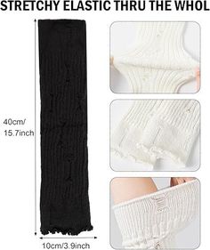 Long Socks Outfits, Y2k Harajuku, Knit Leg Warmers, Sock Outfits, Leg Warmer, Gothic Accessories, Women Legs, Long Socks