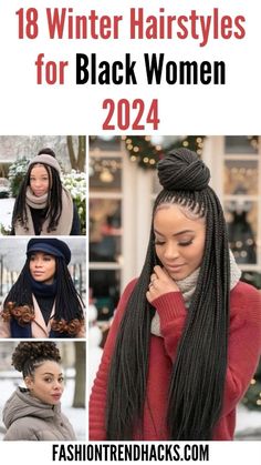 Winter Protective Styles, Protective Styles For Black Women, Winter Hairstyles For Black Women, Cornrows With Beads, Trendy Updos, Styles For Black Women, Long Box Braids, Maintaining Healthy Hair, Dry Air