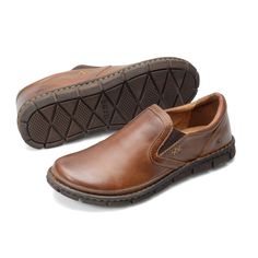 Natural materials and textures add distinctive charm to this laid-back slip-on. Classy Sandals, Casual Slip On Shoes, Chinos Style, Casual Dress Shoes, Most Comfortable Shoes, Materials And Textures, Born Shoes, Husband Love, Shoes And Boots