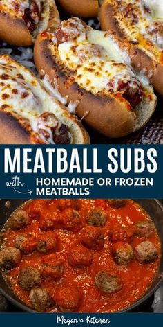 meatball subs with homemade or frozen meatballs in them are the perfect meal