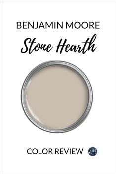 the color is benjamin moore's stone hearth