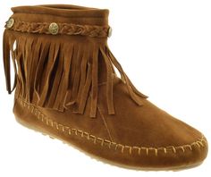 PRICES MAY VARY. Fit: SNUG, NARROW Western Fringe Style Look With Back Zipper Material: faux Suede , Studded Top Women sizes 5 - 10 moccasin fringe Moccasin Ankle Boots, Native American Moccasins, Fringe Moccasins, Boots Fit, Fringe Fashion, Mens Walking Shoes, Game Party, Moccasin Boots, Doll Ideas