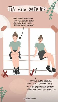 a poster showing how to sit on a bench with the words tips for ottop 7