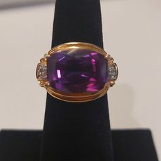 Mesmerizing Dark Purple Feaux Amethyst Fashion Ring. This Is A Very Realistic Gorgeous Ring! Wear To Many Occasions! Get Lots Of Compliments Wearing This Dazzler! Size 5 I'm Doing A Bundle Deal On All Marked: Fashion Ring Listings. Bundle 2 For $15, 3 For $20! 4 For $25, Etc. Bundle And I'll Send You The Offer! Clean, Smoke-Free Home! Fast Shipping! Fair Offers Accepted! May Use Recycled Or Reused Boxes, Mailers, And Packing Materials.Are You Brand New To Poshmark? If So, Please Sign Up Today An Classic Purple Jewelry With Gemstone Accents, Classic Purple Jewelry For Formal Occasions, Formal Purple Jewelry With Gemstone Accents, Formal Purple Amethyst Ring With Gemstone Accents, Elegant Adjustable Amethyst Ring, Adjustable Amethyst Ring For Formal Occasions, Mafia Princess, Hand Cuff Bracelet, Hippie Rings