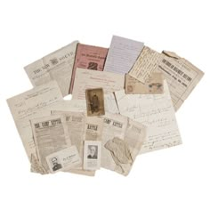 an assortment of old letters and envelopes