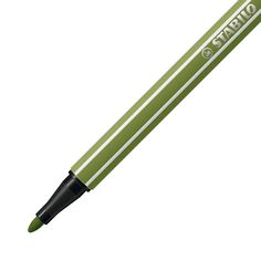 a green and black pen with the word sharp written on it