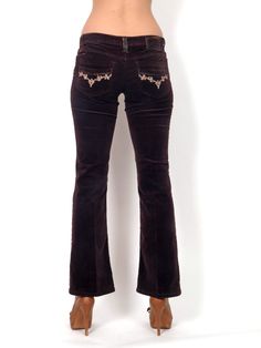 Low-waisted brown pants Fitted Brown Jeans With Hip Pockets, Brown Bottoms With Hip Pockets For Fall, Fall Brown Bottoms With Hip Pockets, Brown Bottoms With Hip Pockets, Brown Jeans For Fall, Brown Trousers With Hip Pockets, Mid-rise Brown Pants With Hip Pockets, Brown Mid-rise Pants With Hip Pockets, Brown Fitted Bohemian Bottoms