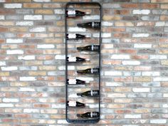 Wine Rack, 10 Bottle Wine Storage, Black Metal, Wall Wine Bottle Holder Wine Bottle Holder Wall, Wine Bottle Shelf, Wine Bottle Wall, Wall Holder, Wine Bottle Rack, Bottle Display, Wine Bottle Holder, Bottle Wall, Metal Bottles