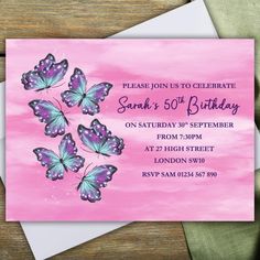 Personalised adult birthday party invitations in various colours and themes 🎉 Perfect for any age from 40th to 80th! 💌 
x
#BirthdayInvitations #Personalisedinvites #HappyBirthday #Adultinvites #afternoontea #surpriseparty #parties #butterflyinvites #Invitations

https://ebay.us/zmRZ5S