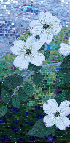 Floral Mosaic Tile Art - Glass Mosaic Floral Mosaic Tile, L'art Du Vitrail, Mosaic Stained, Floral Mosaic, Mosaic Tile Art, Mosaic Murals, زجاج ملون, Glass Mosaic Art, Mosaic Flowers