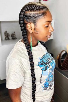 Matrix Hairstyle, Black Braided Hairstyles, Feed In Braids, Cute Braided Hairstyles, Quick Braided Hairstyles, Feed In Braid, Braided Ponytail Hairstyles