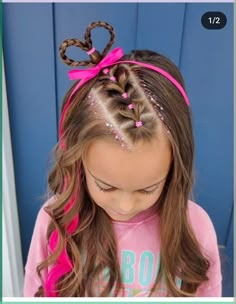 Flower Crazy Hair Day, Thanksgiving Hair For Kids, Thanksgiving Kids Hairstyles, Thanksgiving Hairstyles For Kids, Easy Hairstyles For School Kids, Hairstyles For Girls Long Hair, Braids With Pink, Halloween Hairstyles For Kids, Hairstyles For School Kids