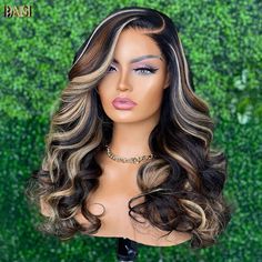 BAISI Highlight 1b#4#613# Perruque de couleur – BAISI HAIR Isee Hair, Hair Colorful, Unice Hair, Ombre Wig, Frontal Wig Hairstyles, Oufits Casual, Hair Vendor, Dope Hairstyles, Hair Laid