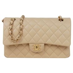 Beige Chanel Classic Flap Outfit, Chanel Flap Bag Beige, Chanel Brown Bag, Chanel Bag Classic Flap, Beige Chanel Bag, Chanel Double Flap Bag, Chanel Bag Classic, Chanel Double Flap, Chanel Classic Flap Bag