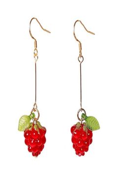 good quality and they look like the pictures Cute Pierced Drop Earrings, Cute Drop Earrings For Pierced Ears, Cherry Colored Earrings Gift, Cherry Color Dangle Earrings For Party, Cherry Dangle Earrings For Party, Party Cherry Earrings, Trendy Cherry Dangle Earrings, Cherry Color Dangle Earrings, Trendy Handmade Cherry Earrings