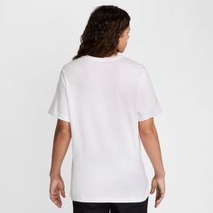 If you feel like Nike just runs through your blood, you need the Nike HBR DNA Men's Tee. Rather than just featuring the Swoosh, this shirt even says the word. And with its relaxed fit, you'll feel comfortable as you rock your brand. Fit: Relaxed. Short-sleeved tee. Material: 100% Cotton. Machine washable. Imported. Crew neck. Nike Sportswear Mens, White Shoes Sneakers, Nike Classic, Black And White Sneakers, Nike Tshirt, Just Run, White Nikes, Nike Sportswear, Dress With Boots