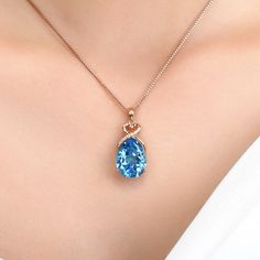 2Ct Natural Blue Sapphire Pendant Necklace Women Jewelry Blue Gemstone Necklace, Rose Gold Pendant Necklace, Blue Sapphire Pendant, Sapphire Necklace Pendants, Topaz Jewelry, Gold Jewelry Necklace, Sapphire Pendant, Natural Blue Sapphire, Sapphire Stone