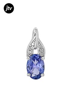 0.55ct Oval Tanzanite With 0.02ctw Round White Zircon Rhodium Over Sterling Silver Pendant.   Measures Approximately 0.56"L x 0.21"W. 3mm Bail. Lobster clasp with 2"extender. Accent stones primarily zircon. Diamond White Oval Jewelry With Birthstone, Oval Diamond White Jewelry With Birthstone, Oval Brilliant Cut Sterling Silver Gemstones, Oval Cubic Zirconia Gemstones With Diamond Accents, Oval Cubic Zirconia Gemstones With Accent Stones, Diamond Jewelry With Accent Stones In Oval Pendant, Diamond Jewelry With Accent Stones Oval Pendant, Diamond White Oval Jewelry With Accent Stones, Oval Pendant Diamond Jewelry With Accent Stones