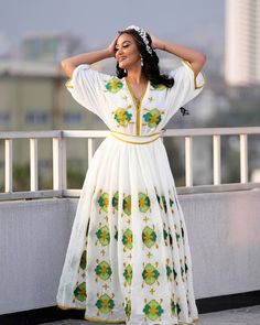 Discover the stylish elegance of Ethiopian traditional dress with our green and blue Habesha dress. This chic Habesha Kemis features a contemporary design, blending vibrant colors with timeless cultural elements. Perfect for any occasion, this dress embodies the beauty and sophistication of Ethiopia's rich heritage. Material Cotton Menen Thread Estimated delivery : 2 weeks to 3 weeks Contact WhatsApp +1(304)-306-2784Email: contact@ethiopian.store Habesha Wedding Dress, Habesha Wedding, Ethiopian Fashion, Ethiopian Clothing, Ethiopian Traditional Dress, Habesha Dress, Ethiopian Dress, Habesha Kemis, Printed Summer Dresses