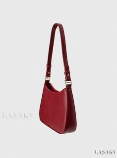 Lasaky - Chic Red Bag for the Modern Woman Vintage 1950s Aesthetic, Red Shoulder Bag, Red Leather Purse, Retro Shoulder Bag, Maxi Skirt Style, Red Clutch, Clutches For Women, Lace Wrap, Red Bag