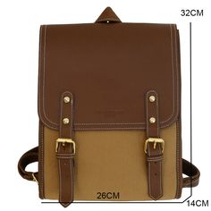 MODEL 1 Model 2 [23y 8m 10d] Trendy Leather Shoulder Backpack For School, Casual School Backpack With Hasp Closure, Trendy Rectangular Leather School Backpack, Trendy Rectangular Leather Backpack For School, Trendy Leather Satchel Backpack For School, Trendy Square Backpack For Students, Rectangular School Backpack With Hasp Closure, Trendy Brown Leather Backpack For Students, Trendy Beige Backpack Satchel