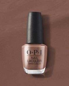 This auburn nail polish is all about creativity.Give your manicure a shot of inspiration with this coffee-colored shade.Nail Lacquer is OPI's original nail polish formula.Use your nail polish shade with OPI base coat and top coat for extended wear.Made in the USA.