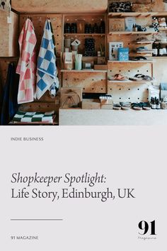 the front cover of shopkeeper spotlight's life story, edinburgh, uk