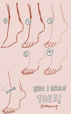 how to draw toes for beginners step by step drawing instructions on the feet and ankles