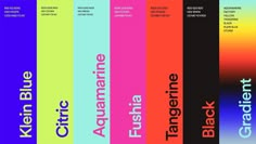 an image of a book cover with different colors