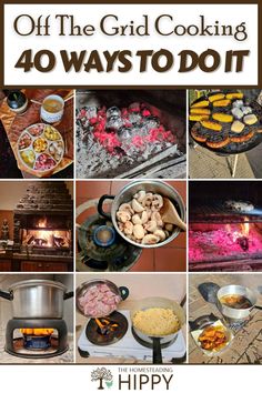 Off The Grid Cooking 40 Ways to Do It * The Homesteading Hippy Off The Grid Recipes, Homestead Wood Projects, Cooking Off Grid, Off Grid Recipes, Off The Grid Cooking, Outdoor Kitchen Off Grid, Homestead Layout Ideas, Back To Basics Living, Living Off The Grid Homestead Survival